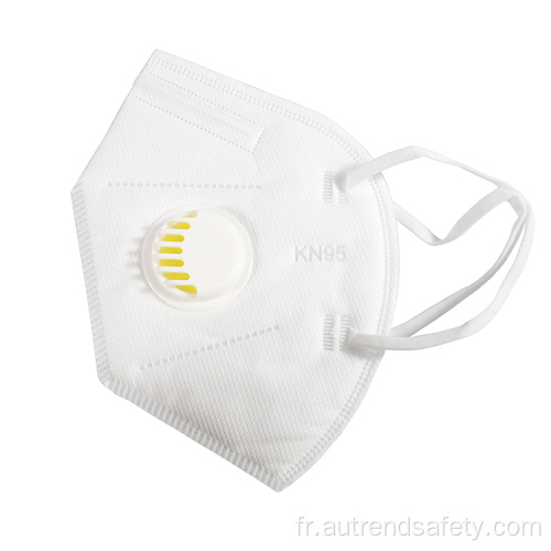 Masque facial non tissé jetable de bonne qualité KN95 5ply avec la valve